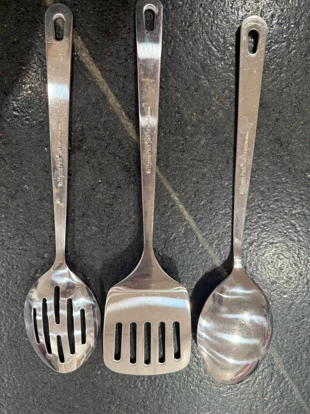 Wolfgang Puck Café Collection Stainless Steel Utensils Set of 3